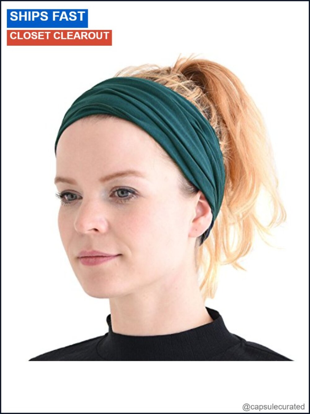 Wide Stretch Headband Japanese Bandana Non-Slip Moisture Wicking for Sports
